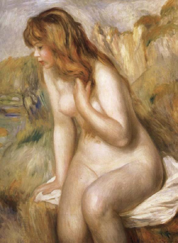 Pierre Renoir Bather Seated on a Rock China oil painting art
